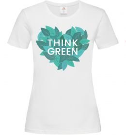 Жіноча футболка Think green heart Жіноча футболка Think green heart