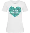 Жіноча футболка Think green heart Білий Жіноча футболка Think green heart Білий фото