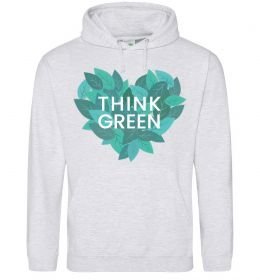 Чоловіча толстовка (худі) Think green heart Чоловіча толстовка (худі) Think green heart