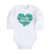 Детский боди Think green heart Белый фото