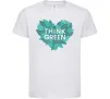 Детская футболка Think green heart Белый Детская футболка Think green heart Белый фото