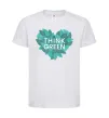 Детская футболка Think green heart Белый фото