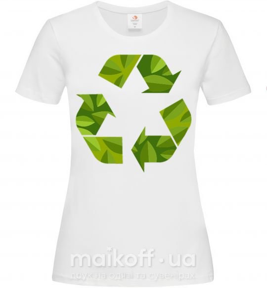 Женская футболка Eco sighn Белый фото