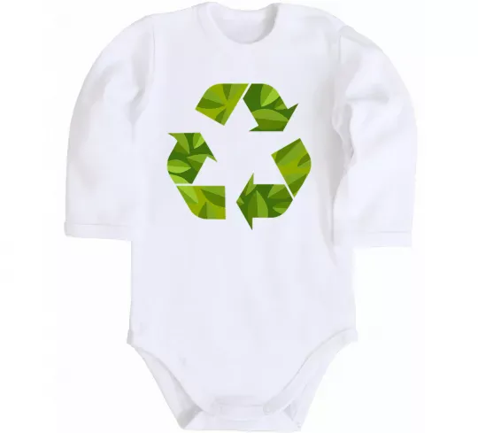 Детский боди Eco sighn Белый фото