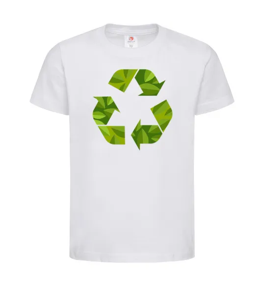 Дитяча футболка Eco sighn Білий фото