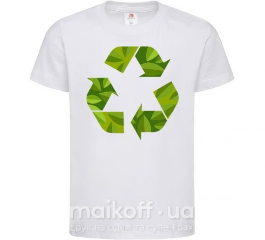 Дитяча футболка Eco sighn Білий фото