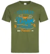 Чоловіча футболка It's called design Оливковий фото