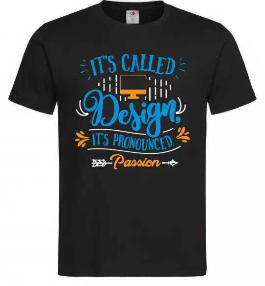 Чоловіча футболка It's called design Чорний фото