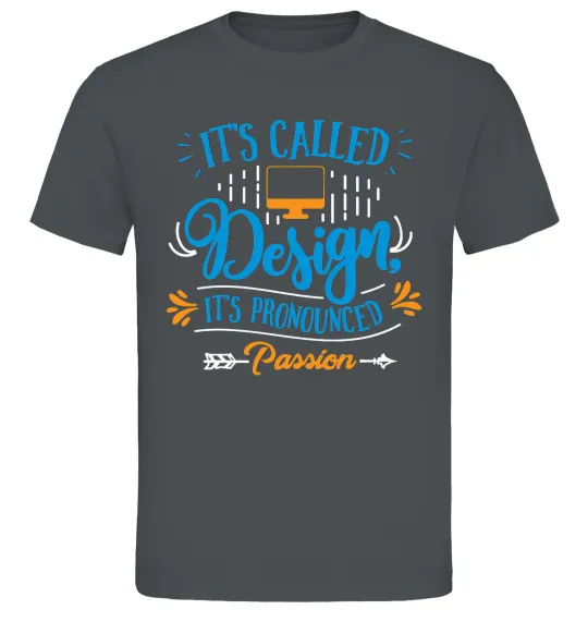 Чоловіча футболка It's called design Графіт фото
