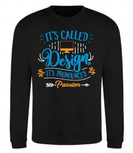 Світшот It's called design Чорний фото