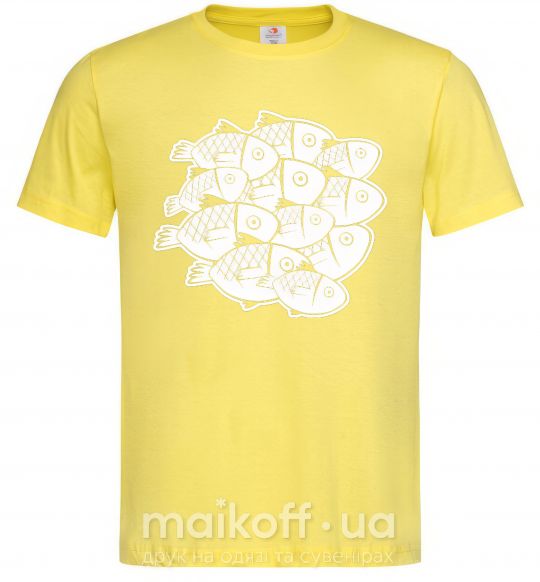 Мужская футболка Fishes Лимонный фото