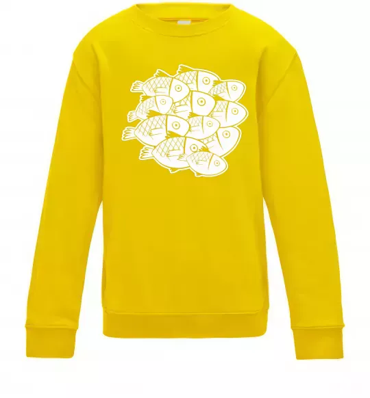 Детский Свитшот Fishes Солнечно желтый фото