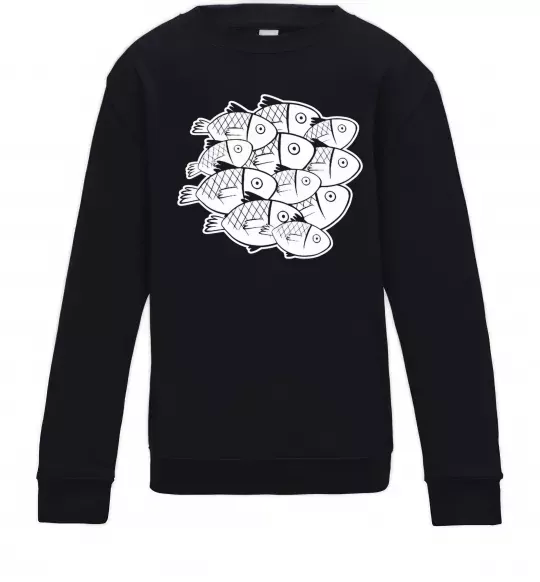 Детский Свитшот Fishes Черный фото