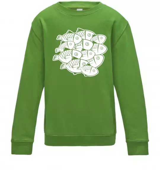Детский Свитшот Fishes Лаймовый фото