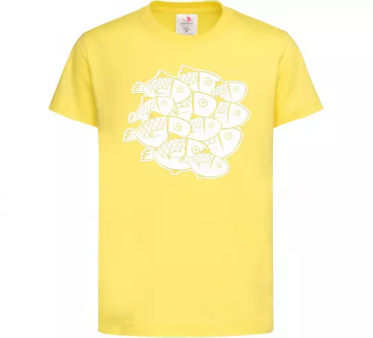 Детская футболка Fishes Лимонный фото