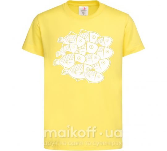 Детская футболка Fishes Лимонный фото
