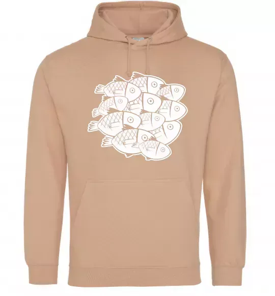 Жіноча толстовка (худі) Fishes Пісочний фото