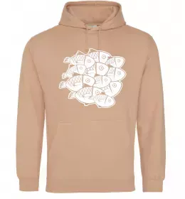 Жіноча толстовка (худі) Fishes Пісочний фото