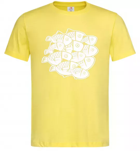 Мужская футболка Fishes Лимонный фото
