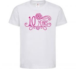 Детская футболка 10 years for girl