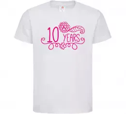 Детская футболка 10 years of awesomeness Черный фото