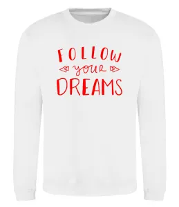 Свитшот Stop dreaming start doing Белый фото