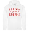 Жіноча толстовка (худі) Follow your dreams Білий Жіноча толстовка (худі) Follow your dreams Білий фото