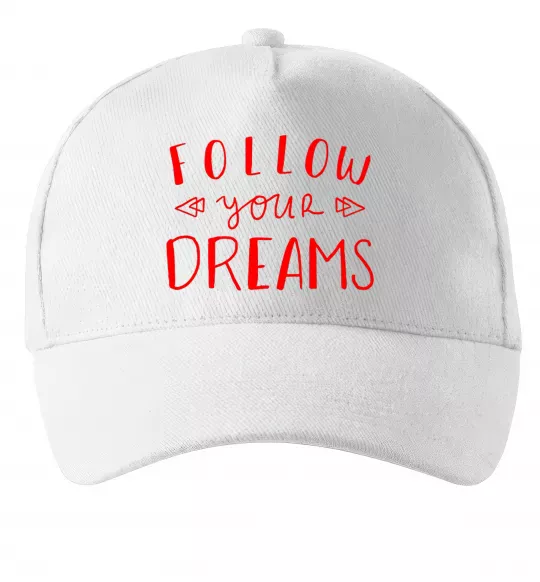 Кепка Follow your dreams Білий фото