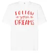 Футболка Оверсайз Follow your dreams Белый Футболка Оверсайз Follow your dreams Белый фото