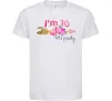 Детская футболка I'm ten let's party Белый фото