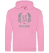 Мужская толстовка (худи) 50 років ювіляр Розовый фото