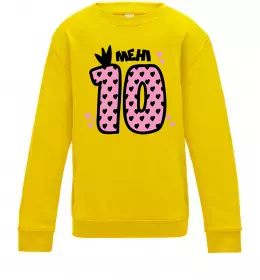 Дитячий світшот Мені 10 Сонячно жовтий фото