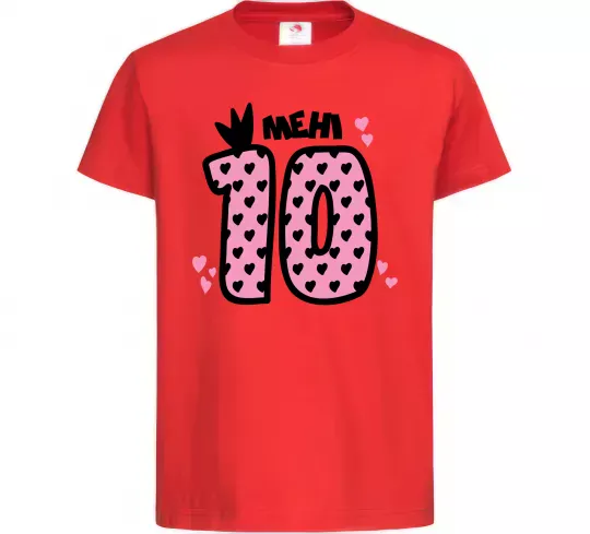 Дитяча футболка Мені 10 Червоний фото