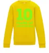 Детский Свитшот 10 years of awesomeness Солнечно желтый фото