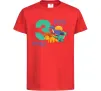Дитяча футболка Мені 3 рочки динозаври Червоний фото
