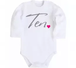 Детский боди Ten heart Белый фото