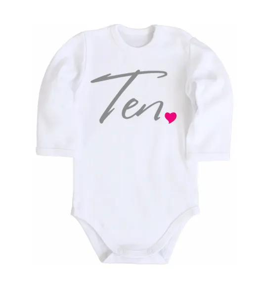 Дитячий бодік Ten heart Білий фото