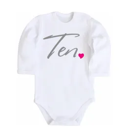 Детский боди Ten heart Белый фото