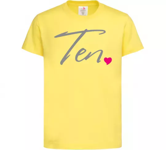 Дитяча футболка Ten heart Лимонний фото