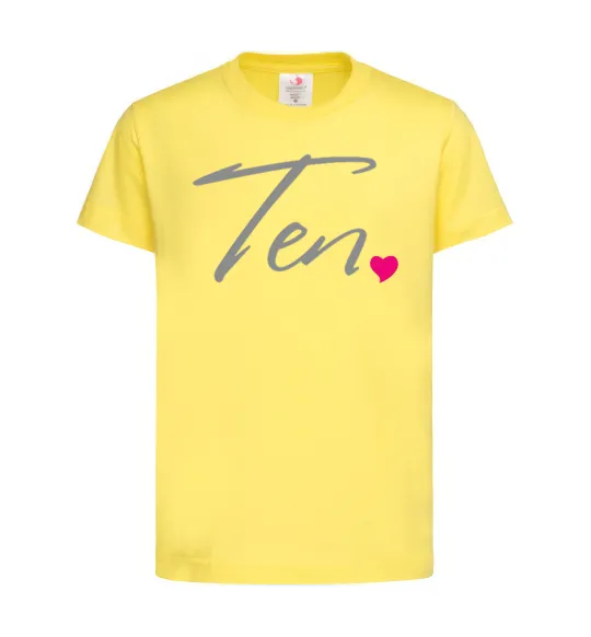 Детская футболка Ten heart Лимонный фото