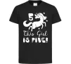 Детская футболка This girl is five Черный фото
