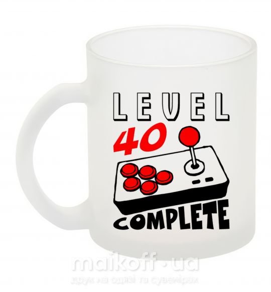 Чашка стеклянная Level 40 complete best player Фроузен фото