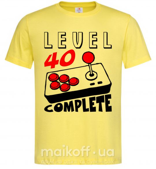 Чоловіча футболка Level 40 complete best player Лимонний фото