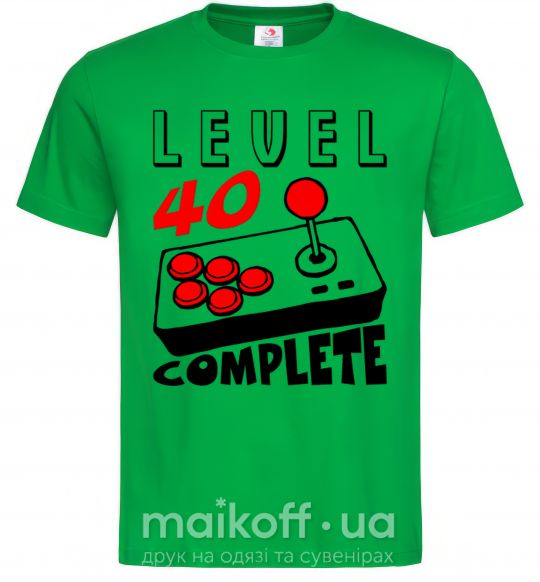 Чоловіча футболка Level 40 complete best player Зелений фото