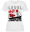 Жіноча футболка Level 40 complete best player Білий фото