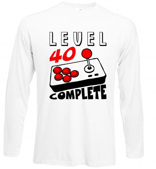 Лонгслів Level 40 complete best player Білий фото