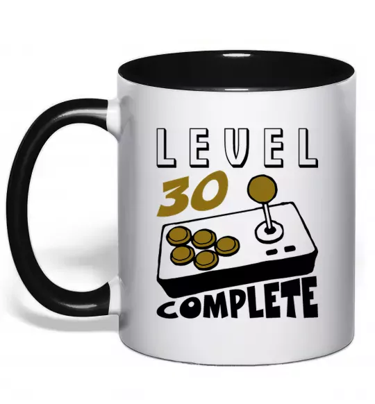 Чашка с цветной ручкой Level 30 complete Черный фото