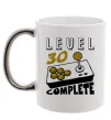 Чашка с цветной ручкой Level 30 complete Серебро фото