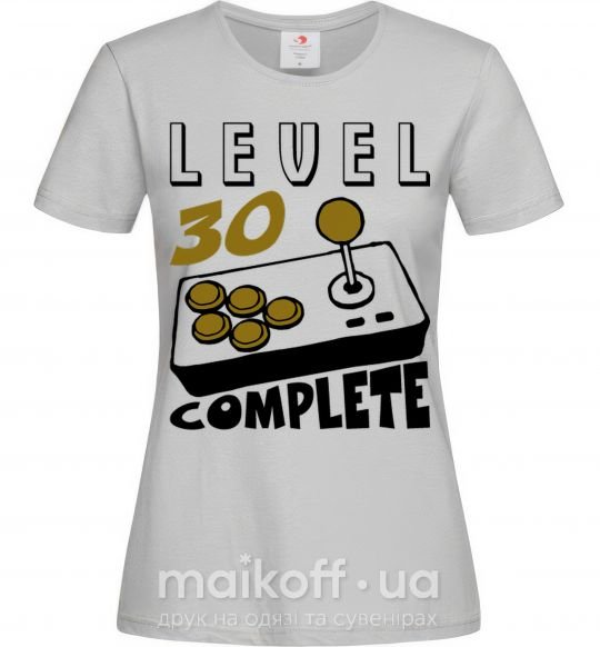 Женская футболка Level 30 complete Серый фото