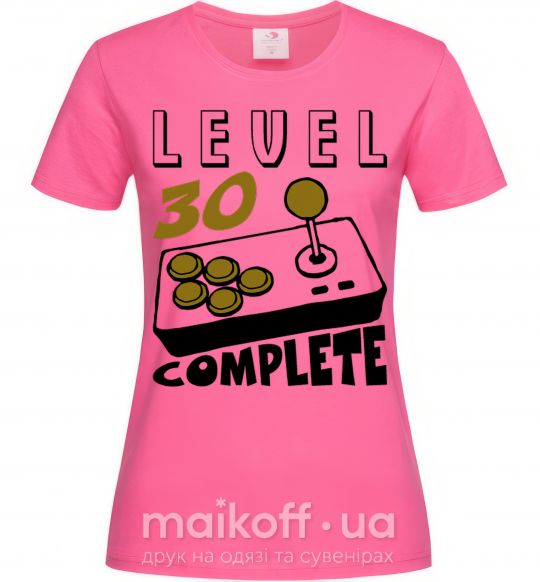 Жіноча футболка Level 30 complete Яскраво-рожевий фото